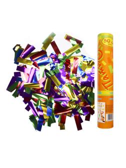 Пневмохлопушка в пластиковой тубе фольгированное конфетти AC 30см НГ,108839