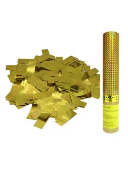 Пневмохлопушка в пластиковой тубе Золотое конфетти AC 30см НГ, 109881