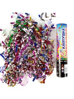 Пневмохлопушка Серпантин фольгированный AC 20см НГ, 6049744