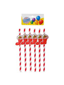 Трубочки для коктейля 'Носочек', набор 10 шт. НГ, 4299500