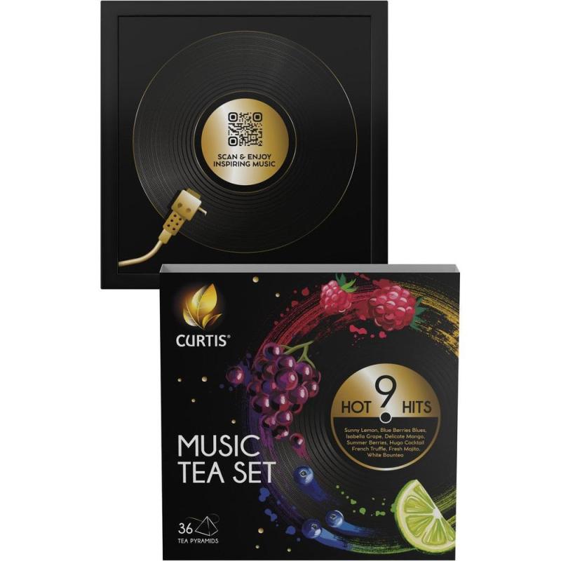 Чай Curtis Music Tea Set пакетированный ассорти 9 вкусовx4шт, 63,2г