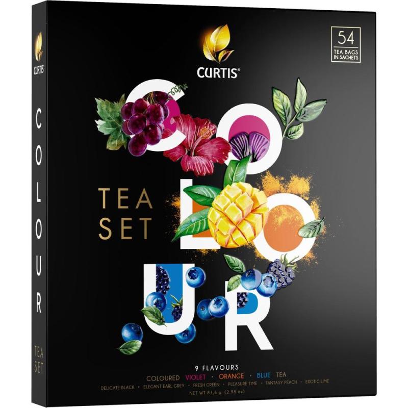 Чай Curtis Colour Tea Set пакетированный ассорти 9 вкусовx6шт, 84,6г
