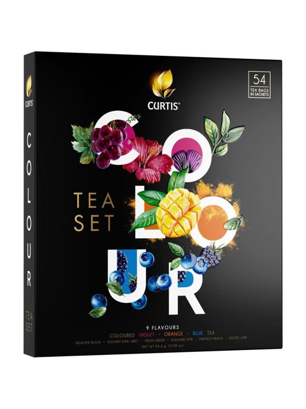 Чай Curtis Colour Tea Set пакетированный ассорти 9 вкусовx6шт, 84,6г