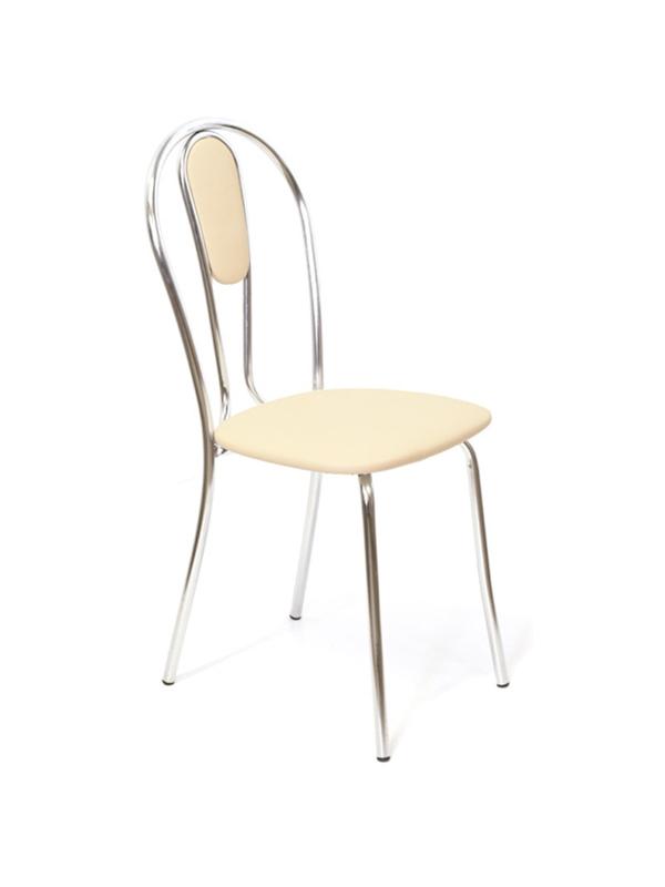 Стул для столовых UP_Венус М каркас хром, к/з бежевый Z21