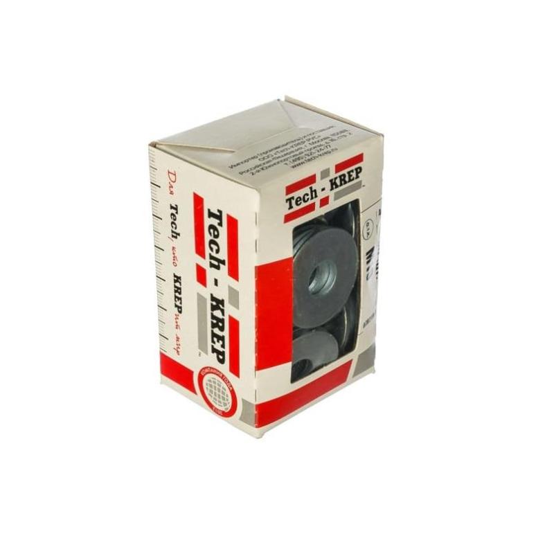 Шайба DIN9021 кузовная оцинк. М10 (50 шт) - коробка с ок. Tech-Krep 105267