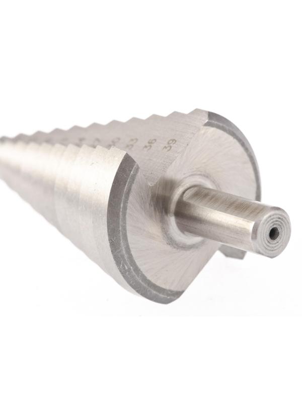 Сверло ступенчатое БАРС 4-6-9-12-15-18-21-24-27-30-33-36-39мм, Р6М5(72363)