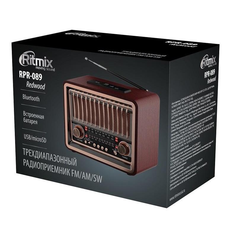 Радиоприемник Ritmix RPR-089 Redwood