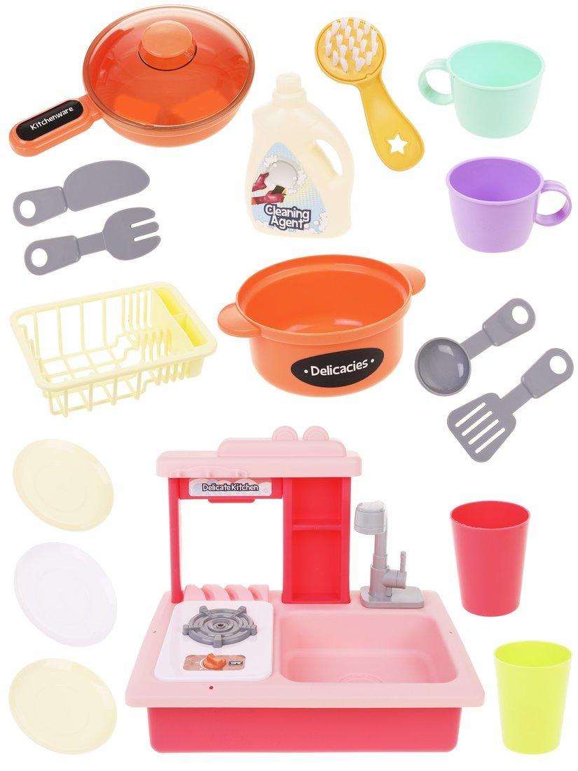 Игр. наб. Бытовая техника Мойка, подача воды, в компл. предм. 26шт., эл.
пит. ААх2шт. не вх. в компл., в ассорт.кор.