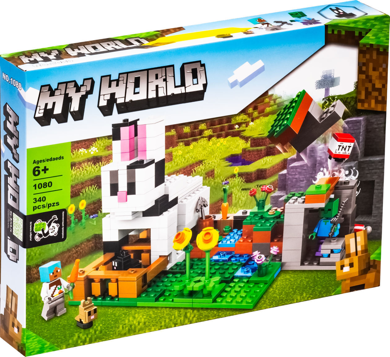 Конструктор «Кроличье ранчо» 1080 (Minecraft 21181) / 340 детали