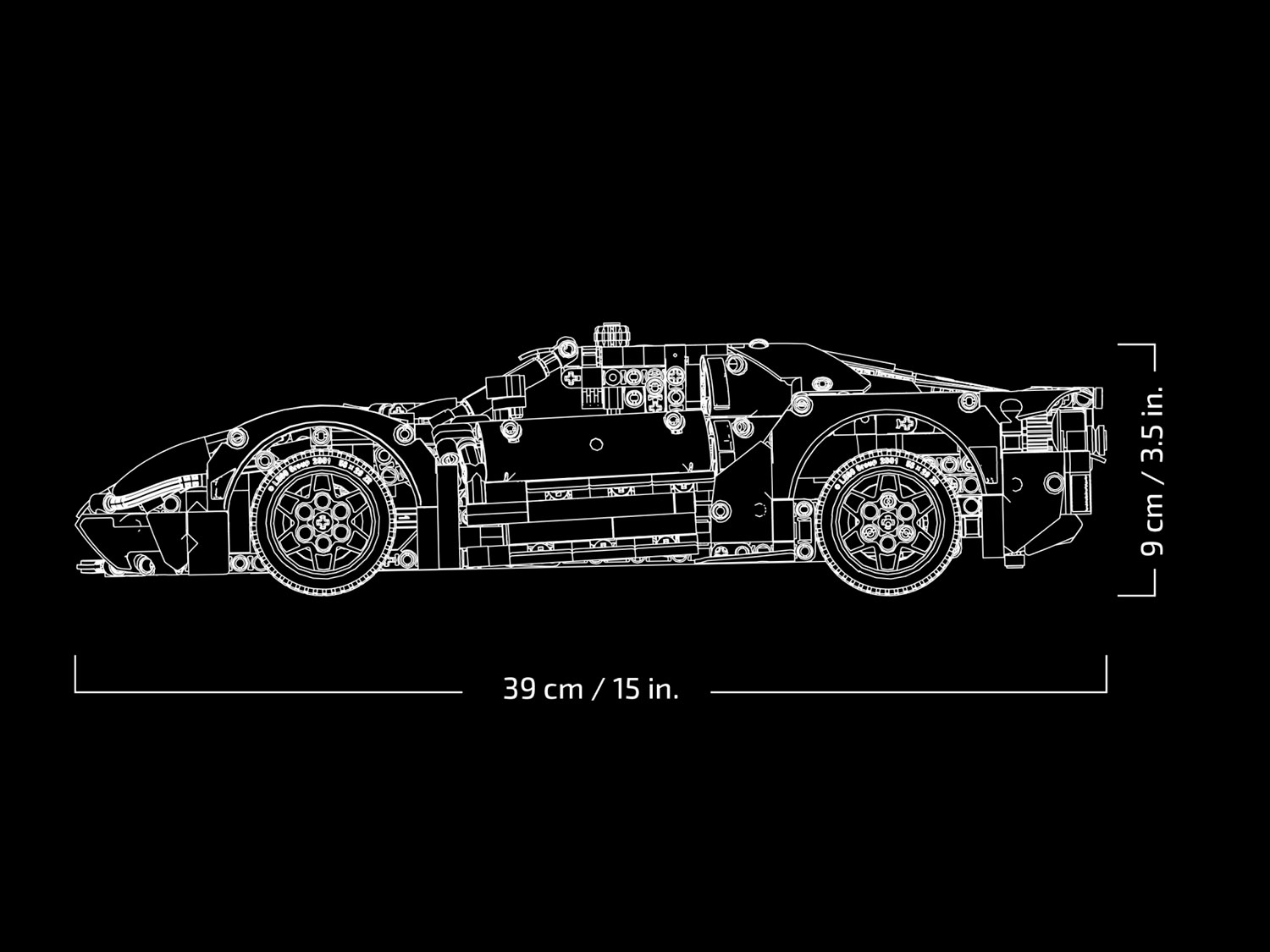 Конструктор «Ford GT 2022» 6116 (Technic 42154) / 1466 деталей