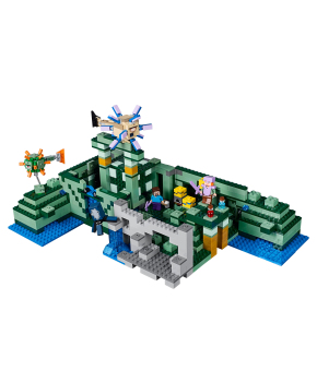 Конструктор «Подводная крепост» 1099 (Minecraft 21136 ) / 1122 детали