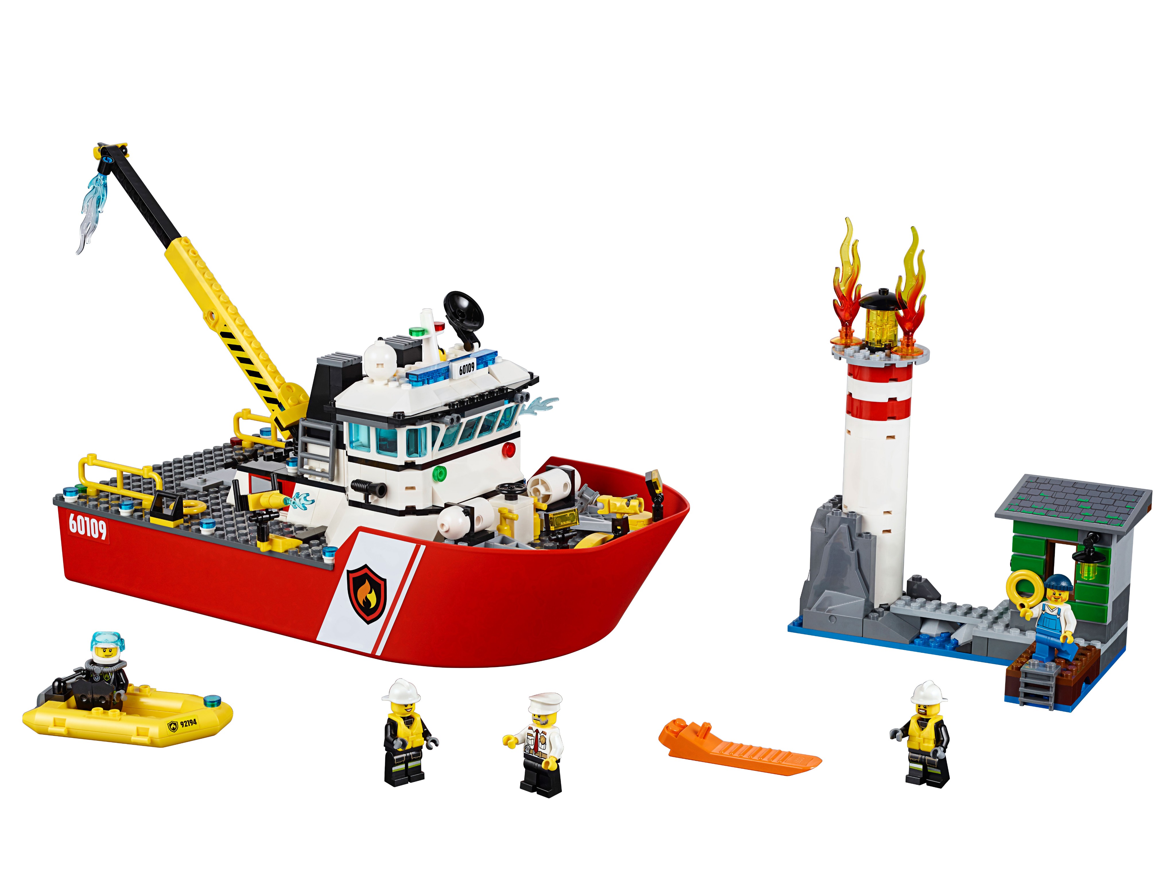 Конструктор «Пожарный катер» 66116 (City 60109) / 412 деталей