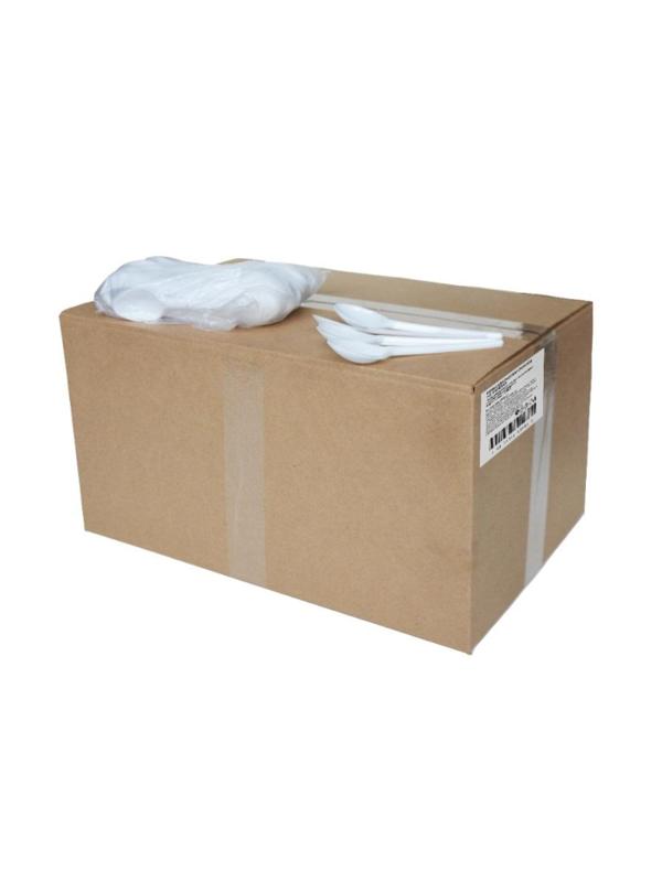 Ложка одноразовая столовая 165мм, белая, бюджет, КОМУС ПС 2000 шт/кор