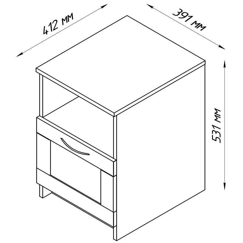 Тумба  ШС_Сириус белая