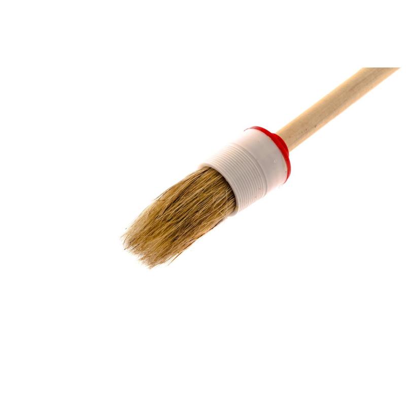 Кисть круглая №4/25 мм натуральная щетина дер. ручка MTX 82074