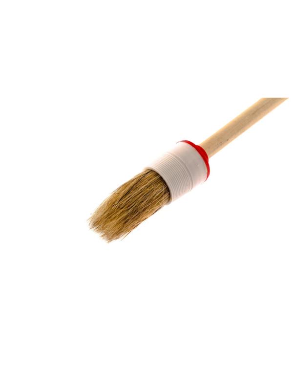 Кисть круглая №4/25 мм натуральная щетина дер. ручка MTX 82074