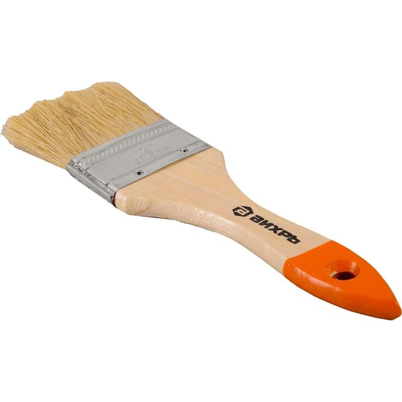 Кисть плоская СТАНДАРТ 50 мм 2'' натуральная щетина(73/3/4/3)