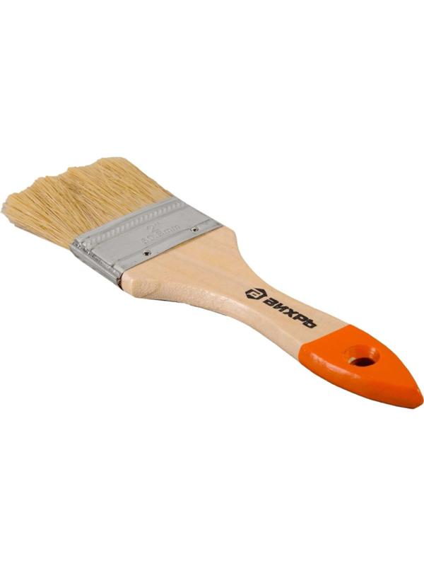 Кисть плоская СТАНДАРТ 50 мм 2'' натуральная щетина(73/3/4/3)