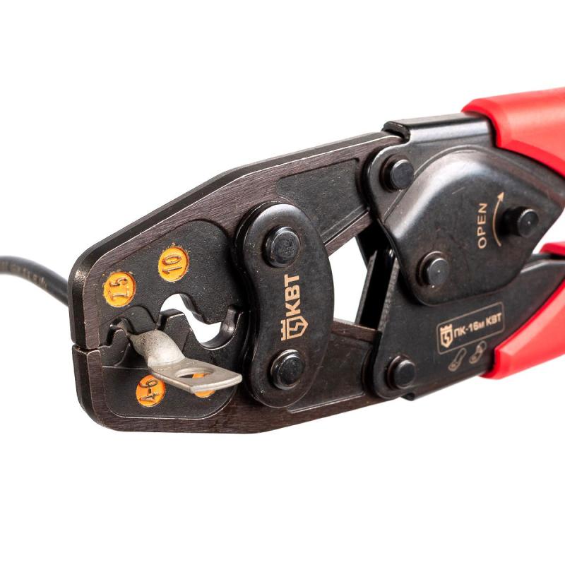 Кримпер КВТ для опрессовки неизолированных наконечников 78866