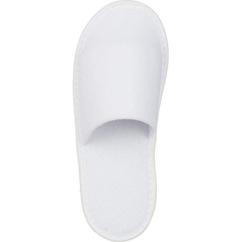 Тапочки одноразовые махра/поролон, закр.мыс, Эва 3мм, 100пар/уп