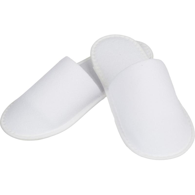 Тапочки одноразовые махра/поролон, закр.мыс, Эва 3мм, 100пар/уп