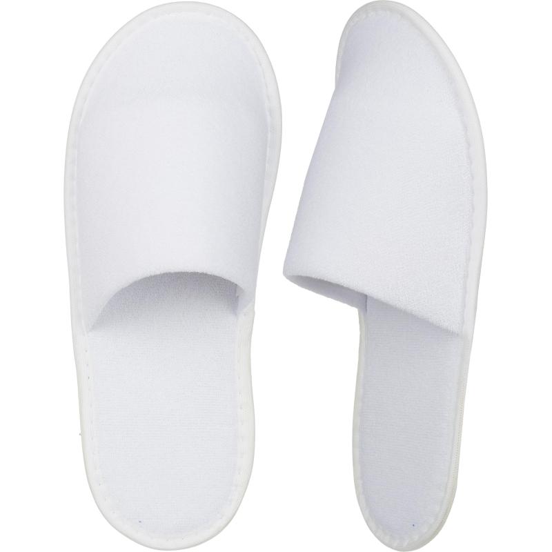 Тапочки одноразовые махра/поролон, закр.мыс, Эва 3мм, 100пар/уп