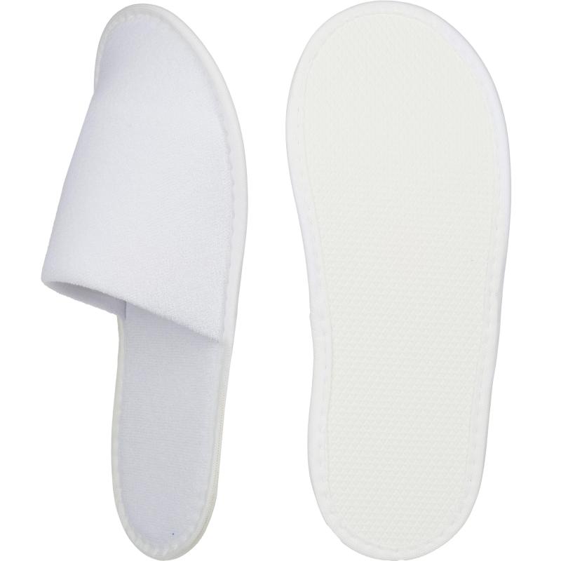 Тапочки одноразовые махра/поролон, закр.мыс, Эва 3мм, 100пар/уп