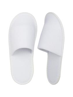 Тапочки одноразовые махра/поролон, закр.мыс, Эва 3мм, 100пар/уп