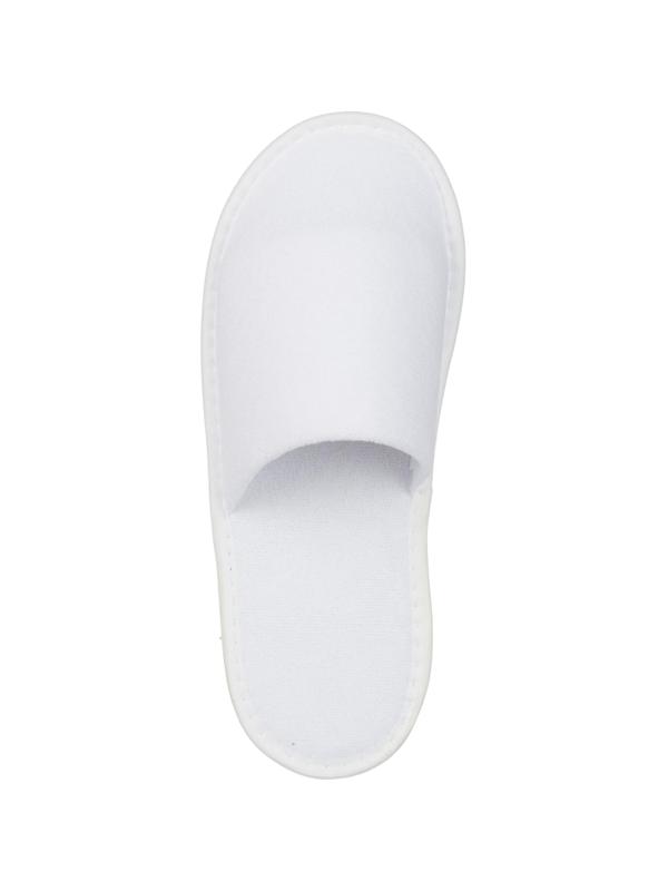 Тапочки одноразовые махра/поролон, закр.мыс, Эва 3мм, 100пар/уп