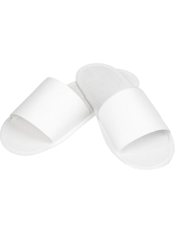 Тапочки одноразовые спанбонд, отк.мыс, спанбонд/картон 2мм 150пар/уп