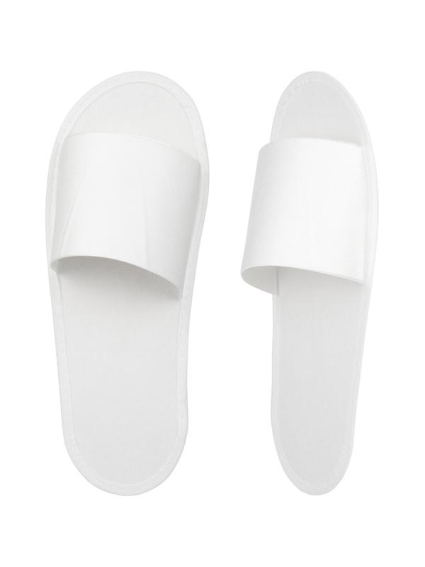 Тапочки одноразовые спанбонд, отк.мыс, спанбонд/картон 2мм 150пар/уп