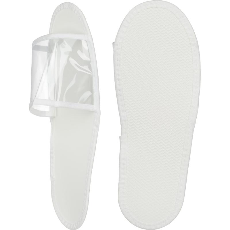 Тапочки одноразовые для душа/бас.ПВХ,отк.мыс, Эва 3мм 150пар/уп