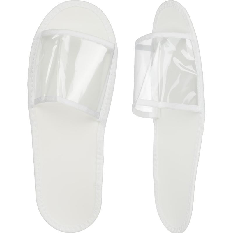 Тапочки одноразовые для душа/бас.ПВХ,отк.мыс, Эва 3мм 150пар/уп