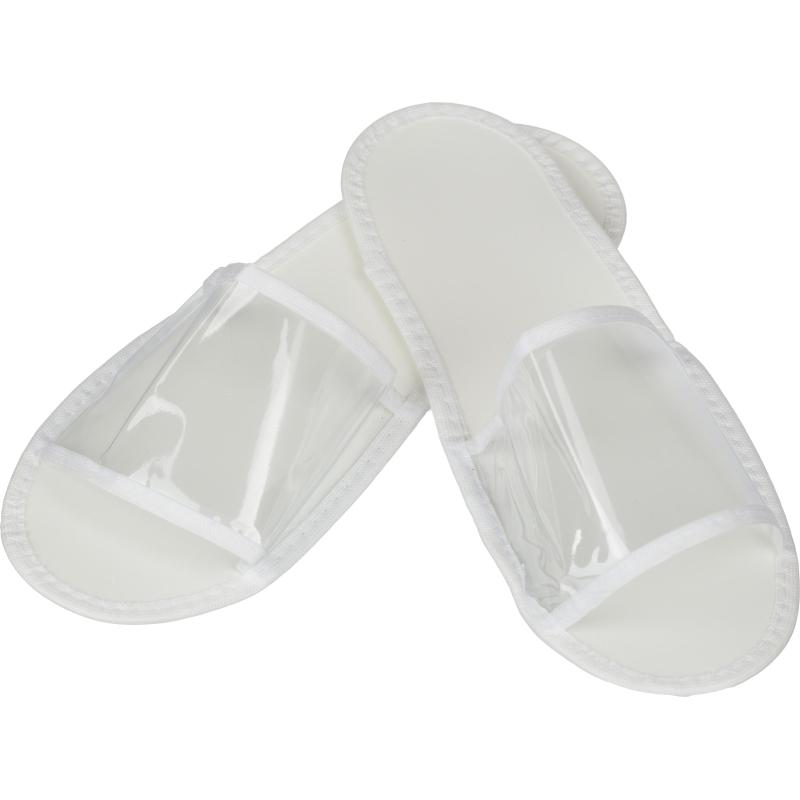 Тапочки одноразовые для душа/бас.ПВХ,отк.мыс, Эва 3мм 150пар/уп