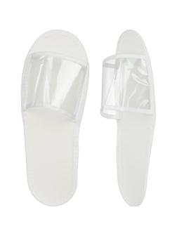 Тапочки одноразовые для душа/бас.ПВХ,отк.мыс, Эва 3мм 150пар/уп