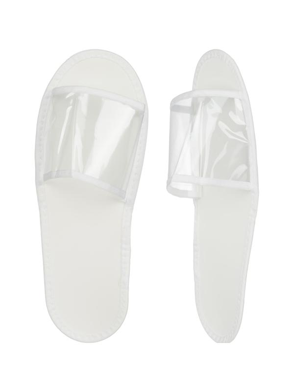 Тапочки одноразовые для душа/бас.ПВХ,отк.мыс, Эва 3мм 150пар/уп