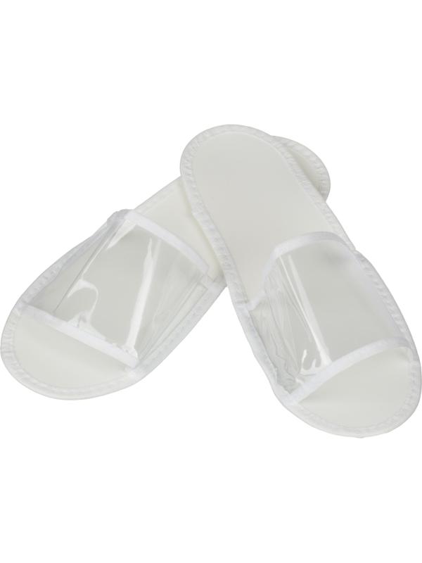 Тапочки одноразовые для душа/бас.ПВХ,отк.мыс, Эва 3мм 150пар/уп