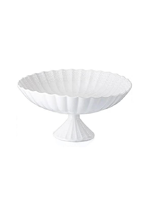 Фруктовница Loraine для фруктов, керамика, D=29см, белая  (27533)