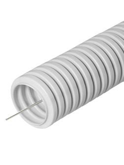 Труба гофр.ПВХ тяжел. 750Н серая с/з d20мм (100м/уп) Промрукав PR.0120410