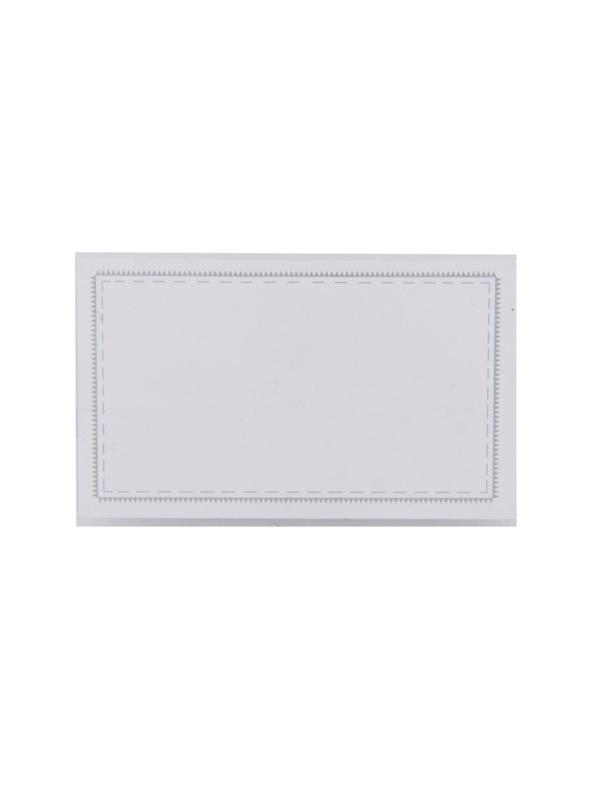 Бейдж 90х55мм Attache Economy, нелинованный металл зажим/булавка,18мкм