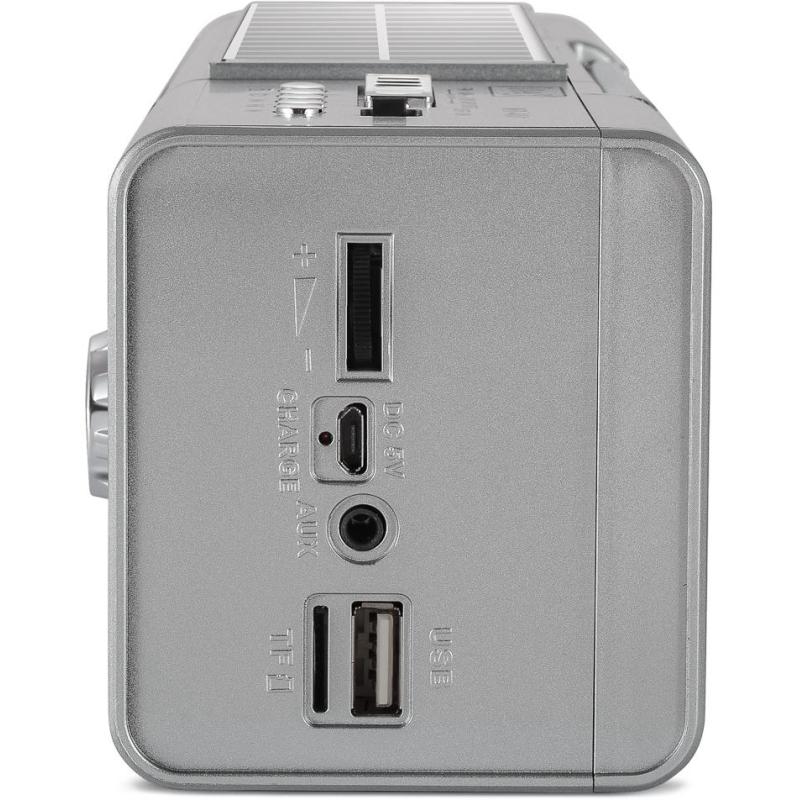 Радиоприемник Max MR-400, подсветка, солнечная панель