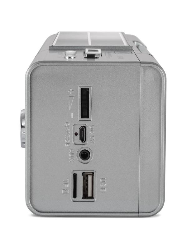 Радиоприемник Max MR-400, подсветка, солнечная панель