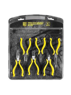 Набор мини-губцевого инструмента 6 предметов BERGER BG1236