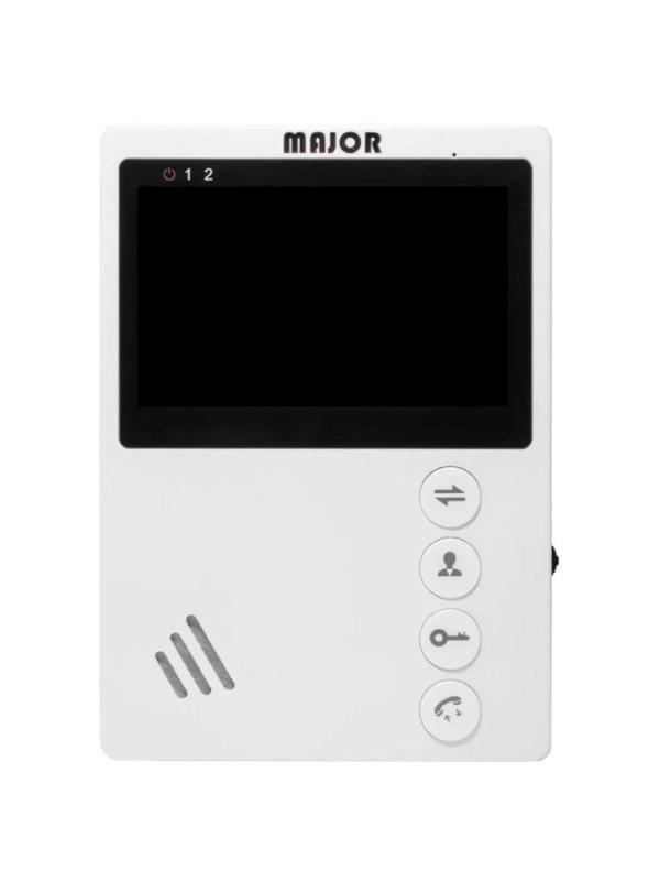 Монитор видеодомофона MAJOR SOLO,ЖК-дисплей 4',белый,220 В
