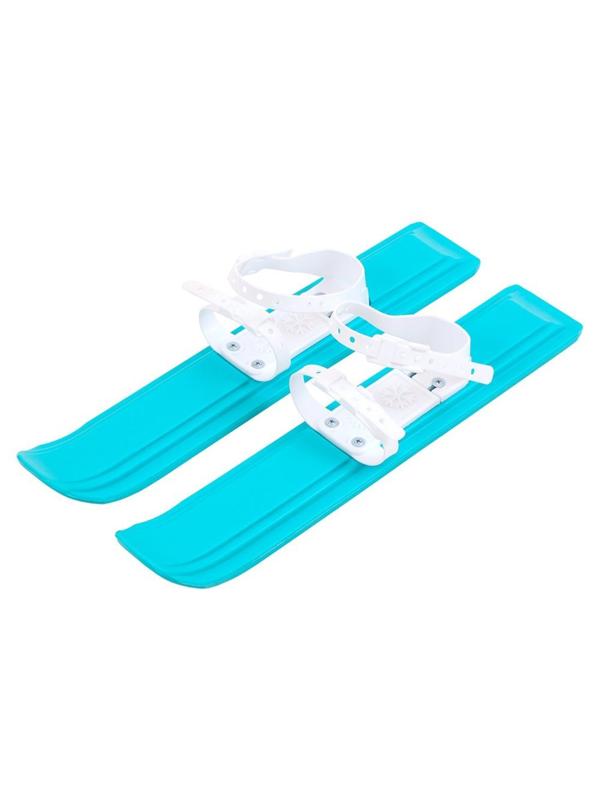 Мини-лыжи Юниор бирюзовые, 47 см, размер 24-31