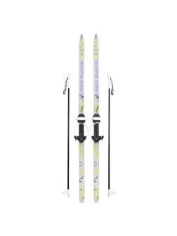 Лыжи подростковые Ski Race с палками, 150/110 см, размер 28-36