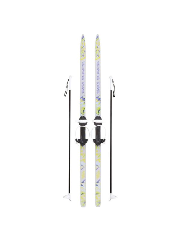 Лыжи подростковые Ski Race с палками, 150/110 см, размер 28-36