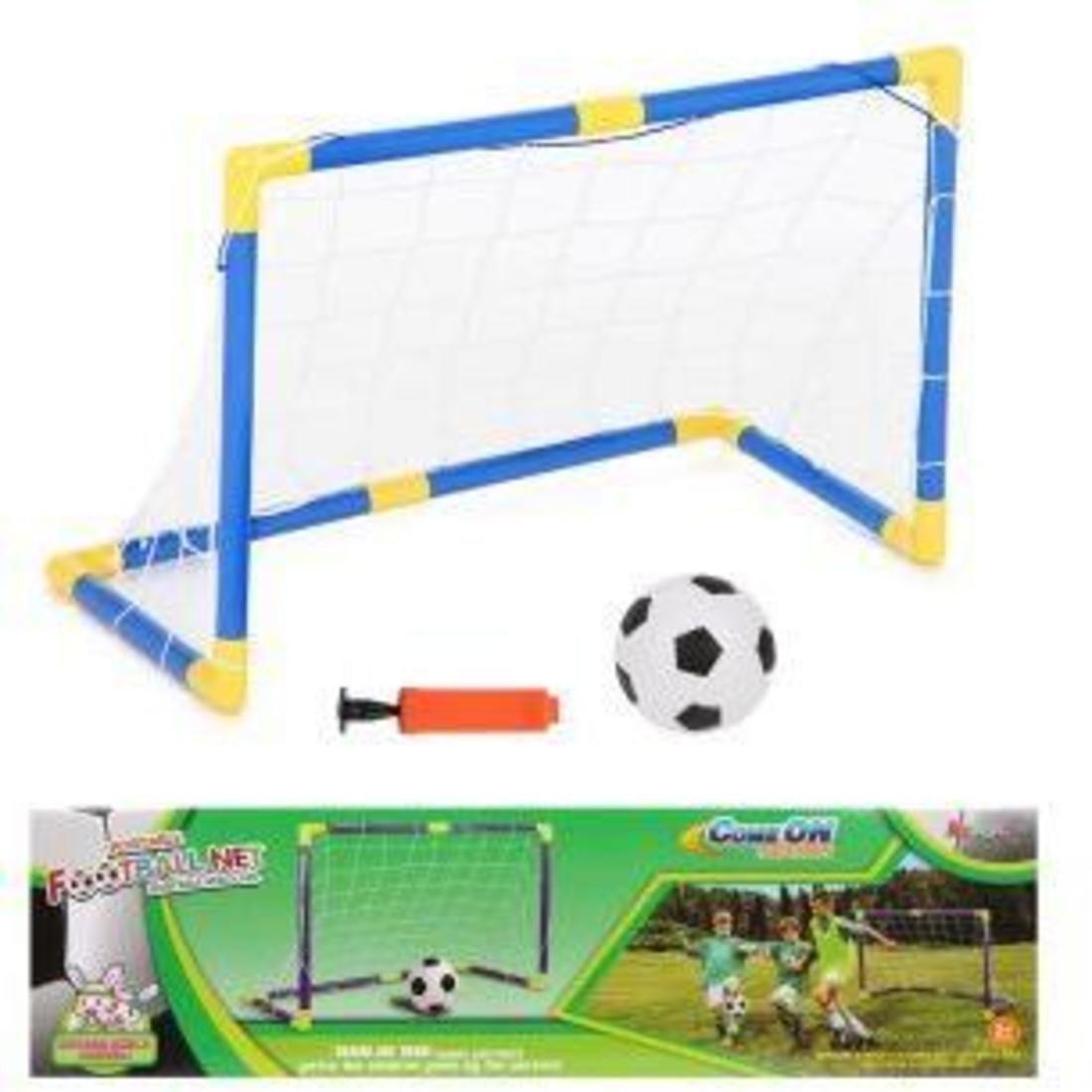 ДЕФЕКТ УПАКОВКИ Набор Футболиста, ворота 90*62*48 см, мяч, насос с иглой,
коробка