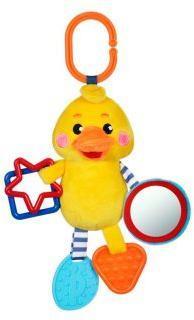 Подвеска с силиконовым прорезывателем и зеркальцем Утенок