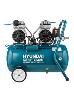 Компрессор поршневой безмасляный HYUNDAI 300л/мин, 50л, 2000Вт (HYC 3050S)